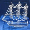 Best Wishes Crystal Ship Model for Gifts
